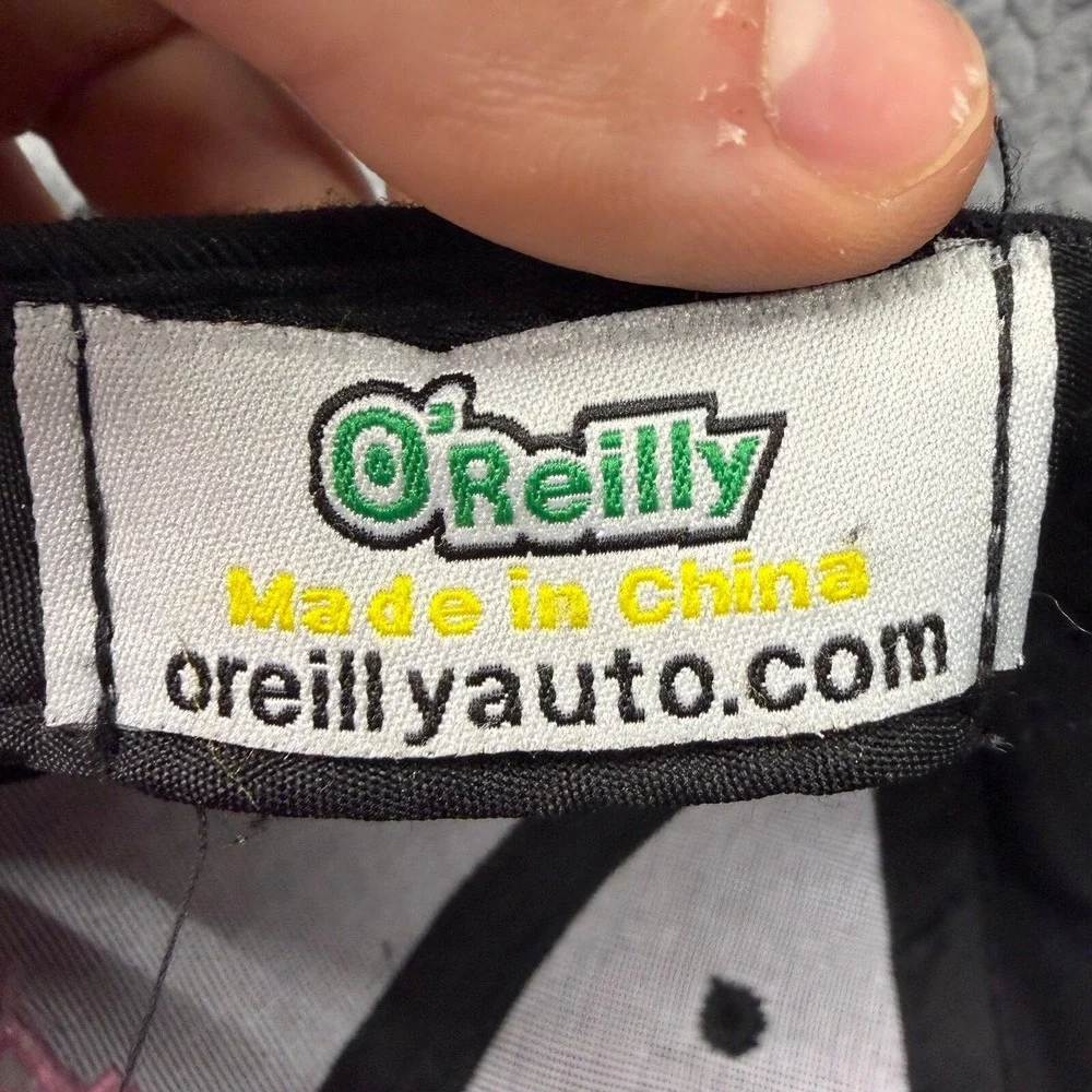 O'Reilly Auto Parts Hat Baseball Cap Women OSFM Black Pink Embroidered Logo